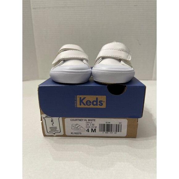 Keds Little Kids Courtney HL White Size 4M Toddler New In Box - Picture 4 of 9